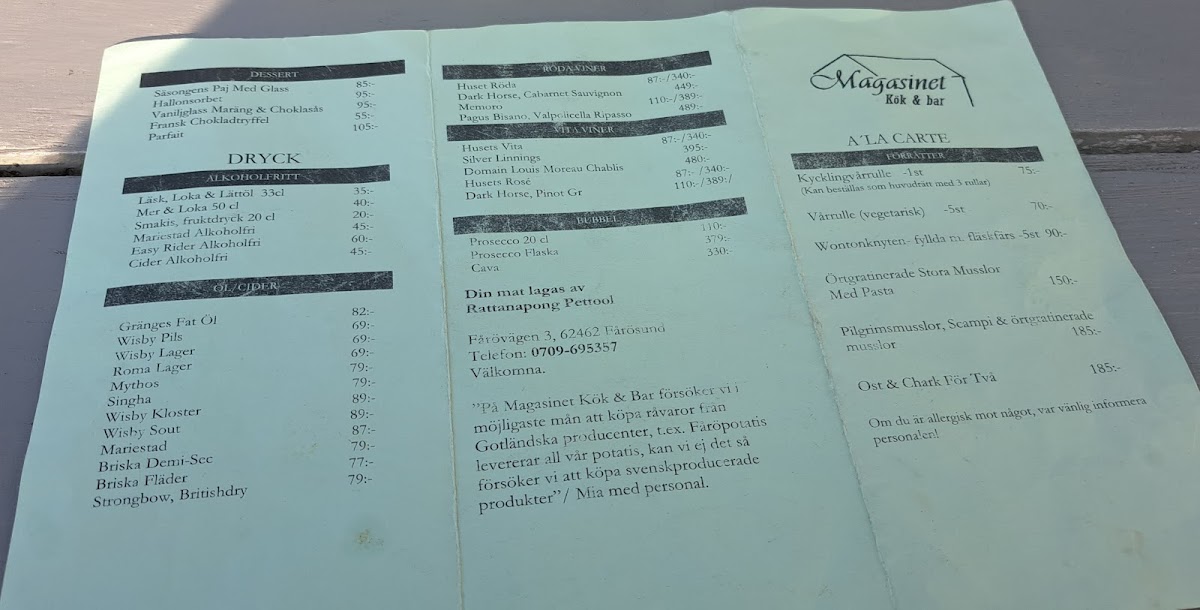 Menu Magasinet Kok Och Bar-8